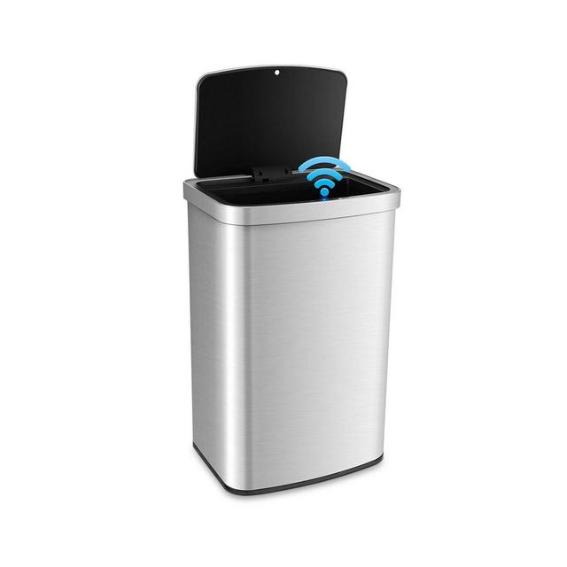 Costway 13.2 Gallon Step Trash Can Stainless Steel Airtight Garbage Bin for Home Kitchen