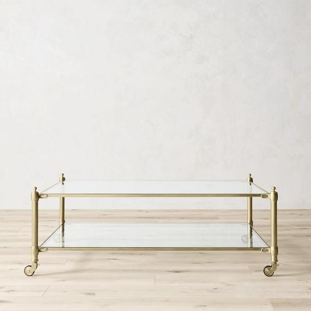 Stevenson Coffee Table, Brass