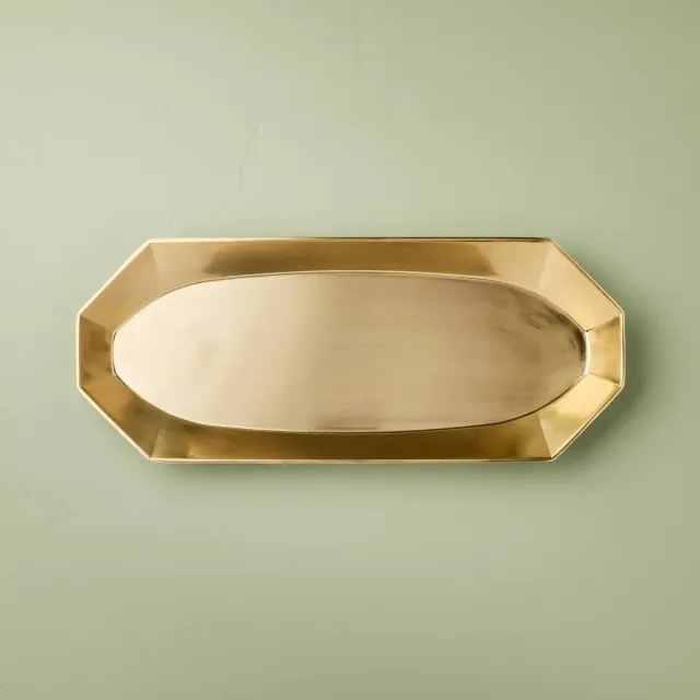20" Brass Cast Tray - Hearth & Hand™ with Magnolia