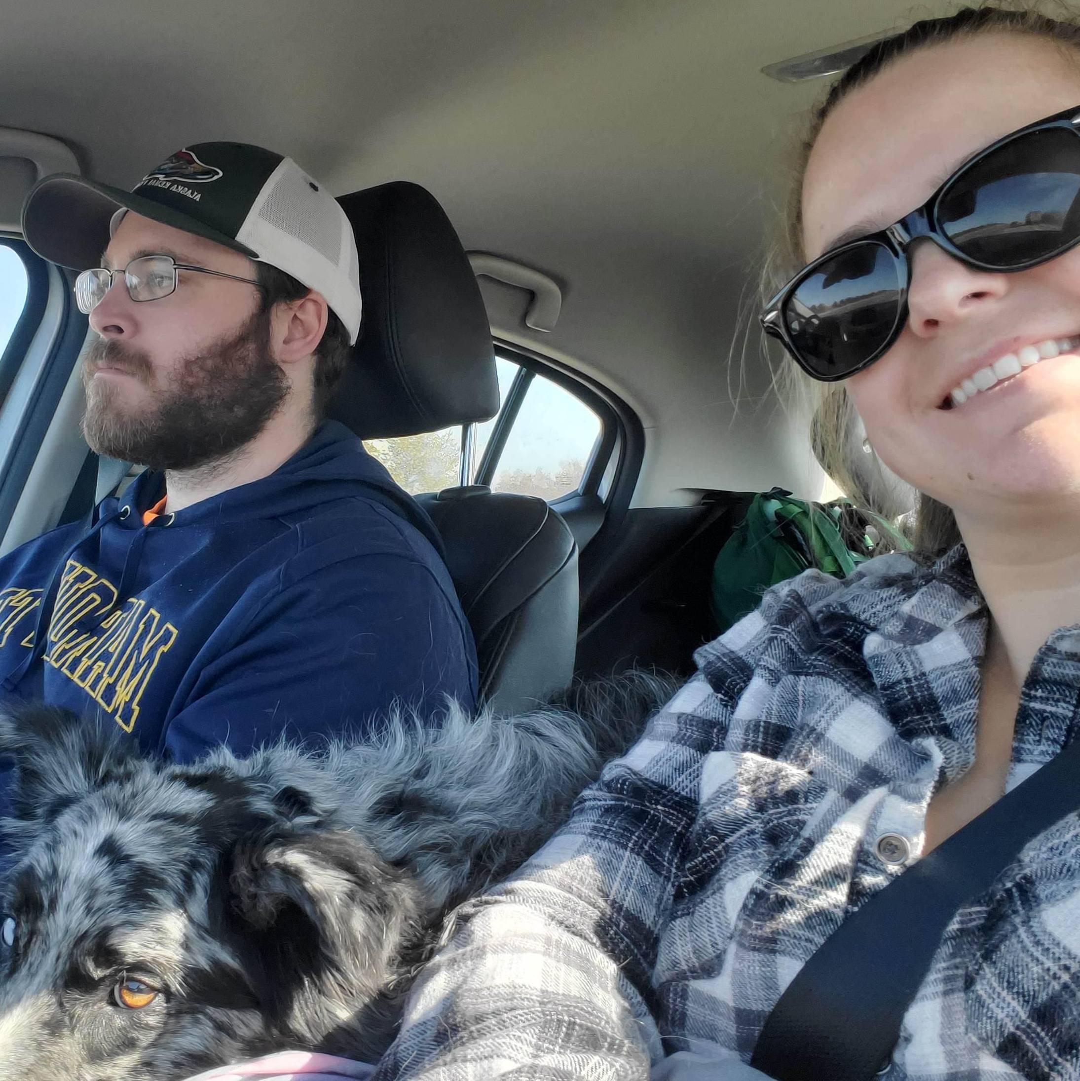 Marc and Bandit's first trip to Iowa!