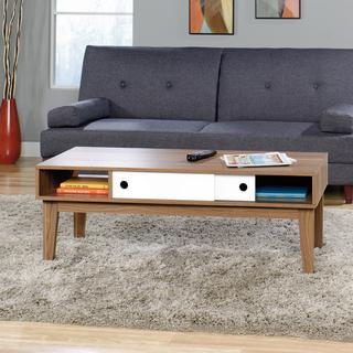 Soft Modern Walnut Coffee Table