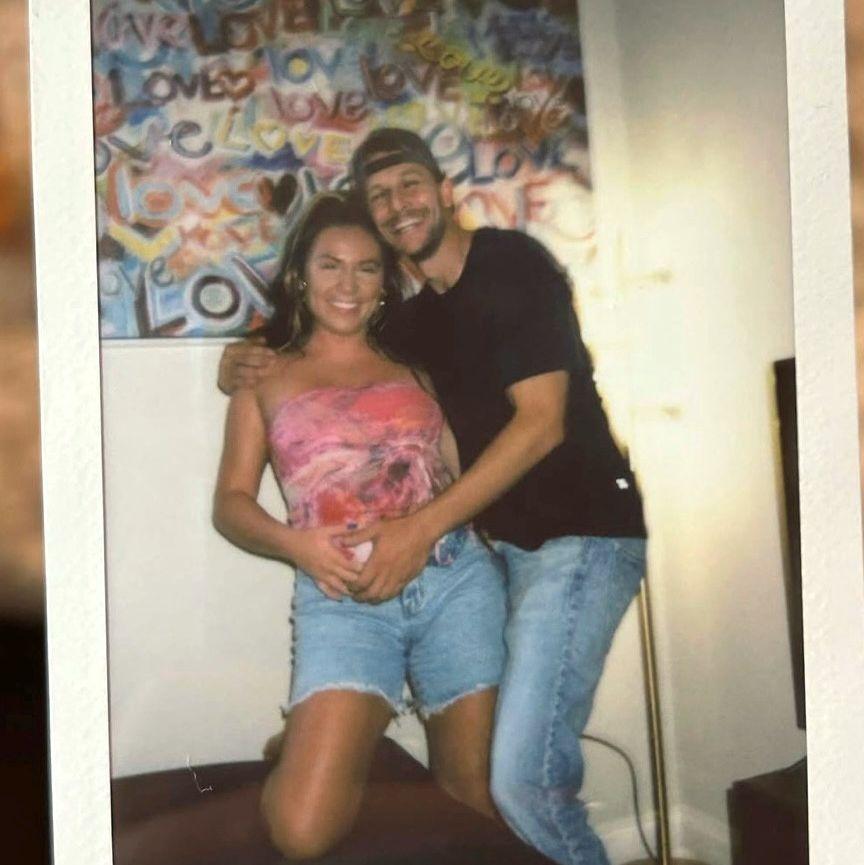 Our pregnancy announcement photo.