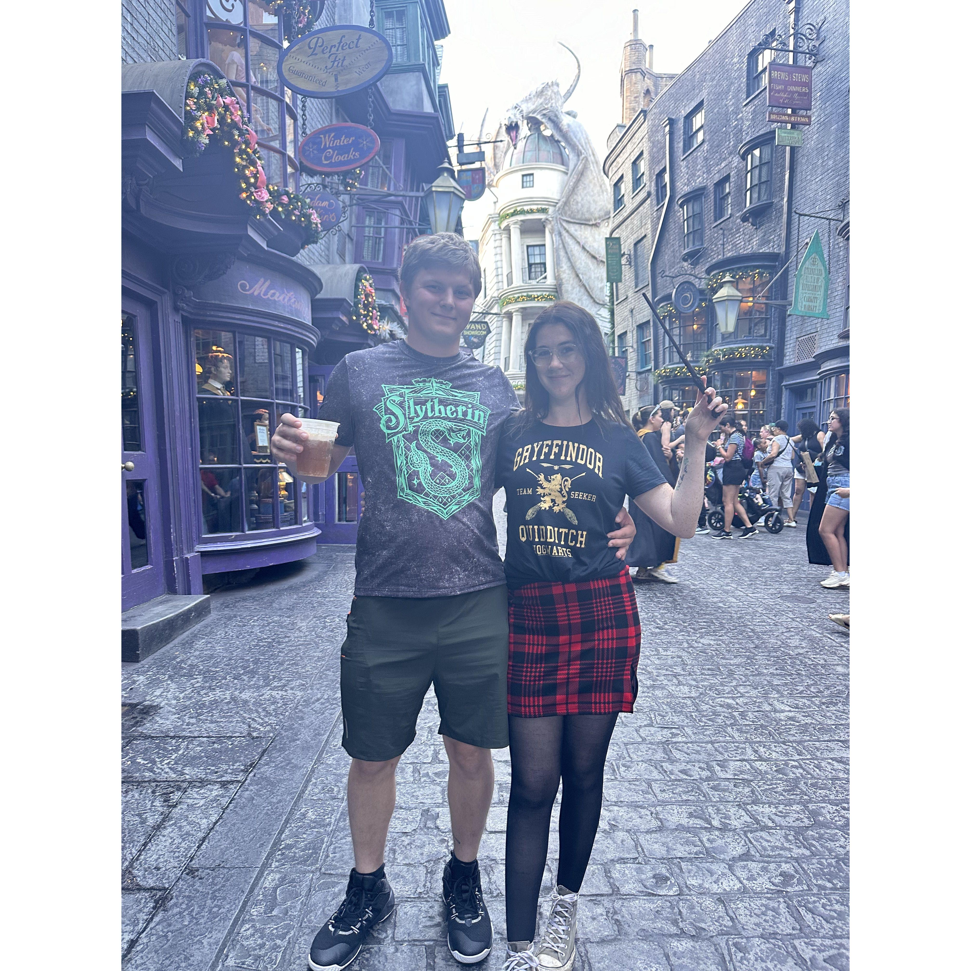 Grooms first trip to Diagon Alley!
