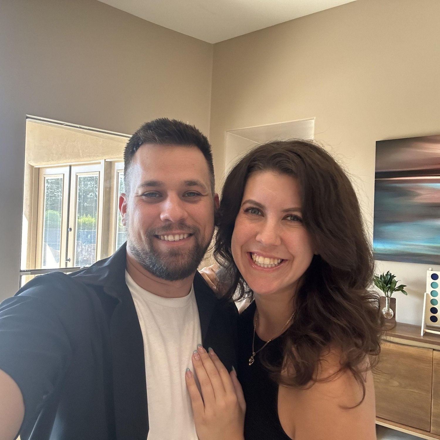 Date night on our one-year anniversary!