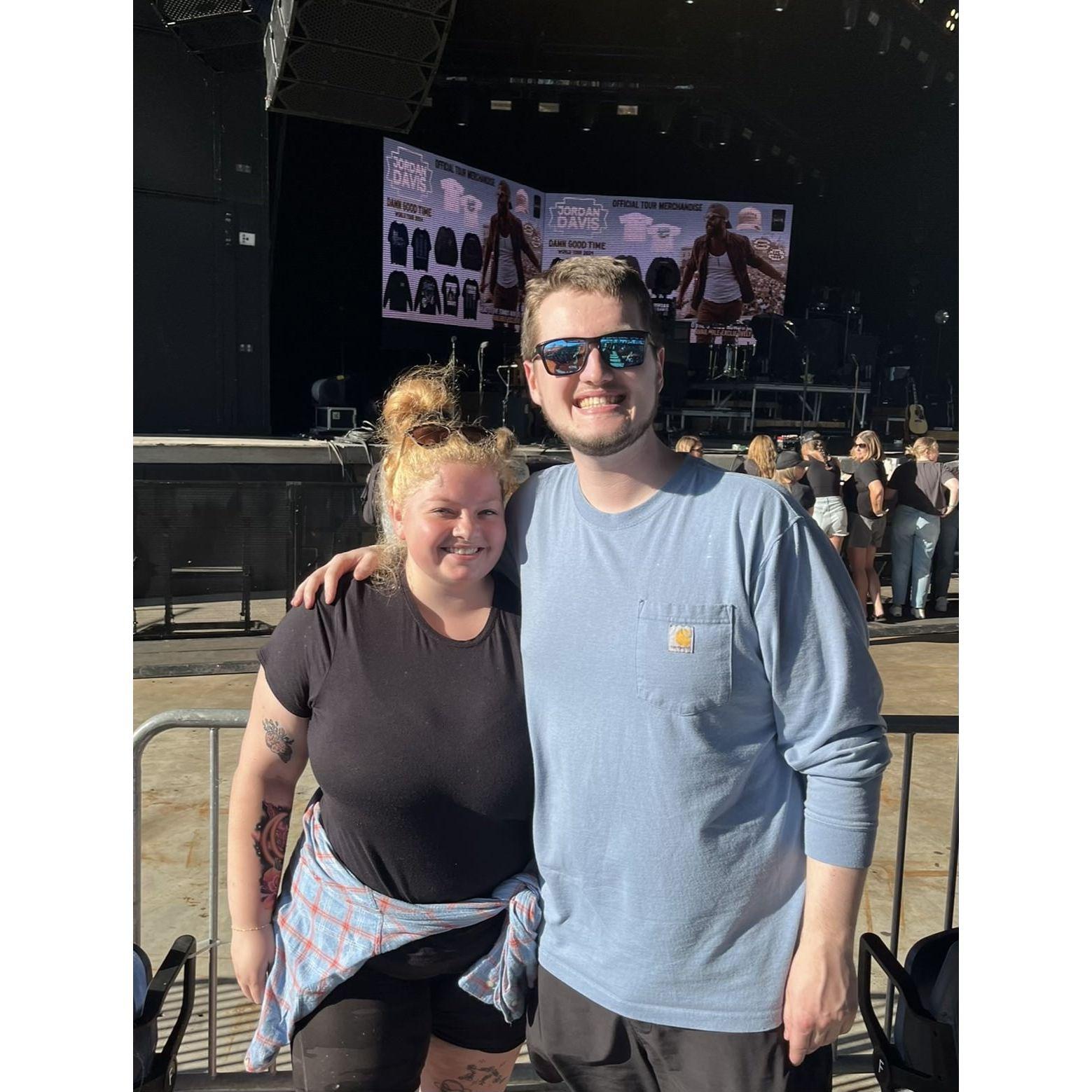 Nate's birthday present this year was 7th row seats to see his favorite country singer, Jordan Davis. It was the best concert either of us has ever been to!