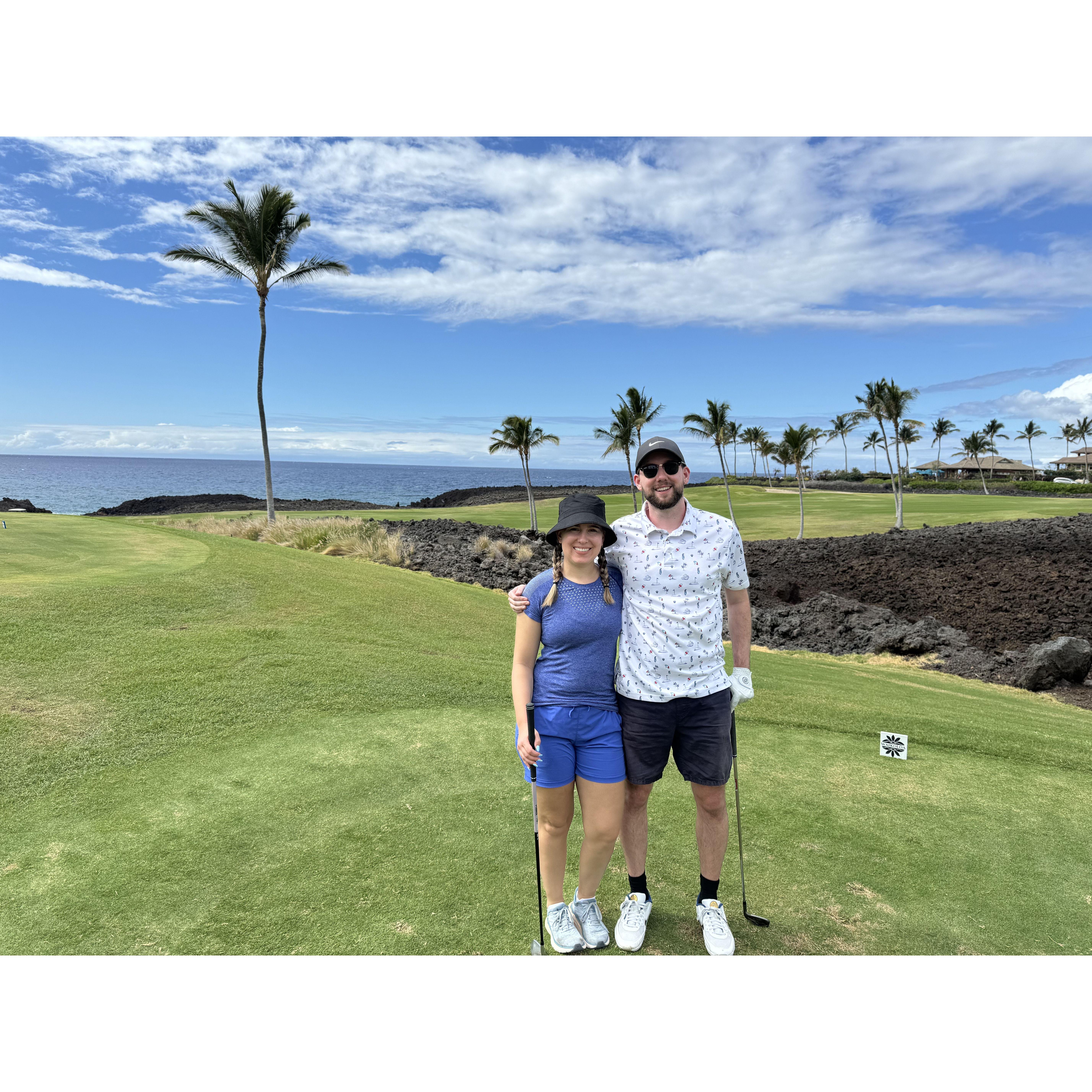 Golfing in Hawaii