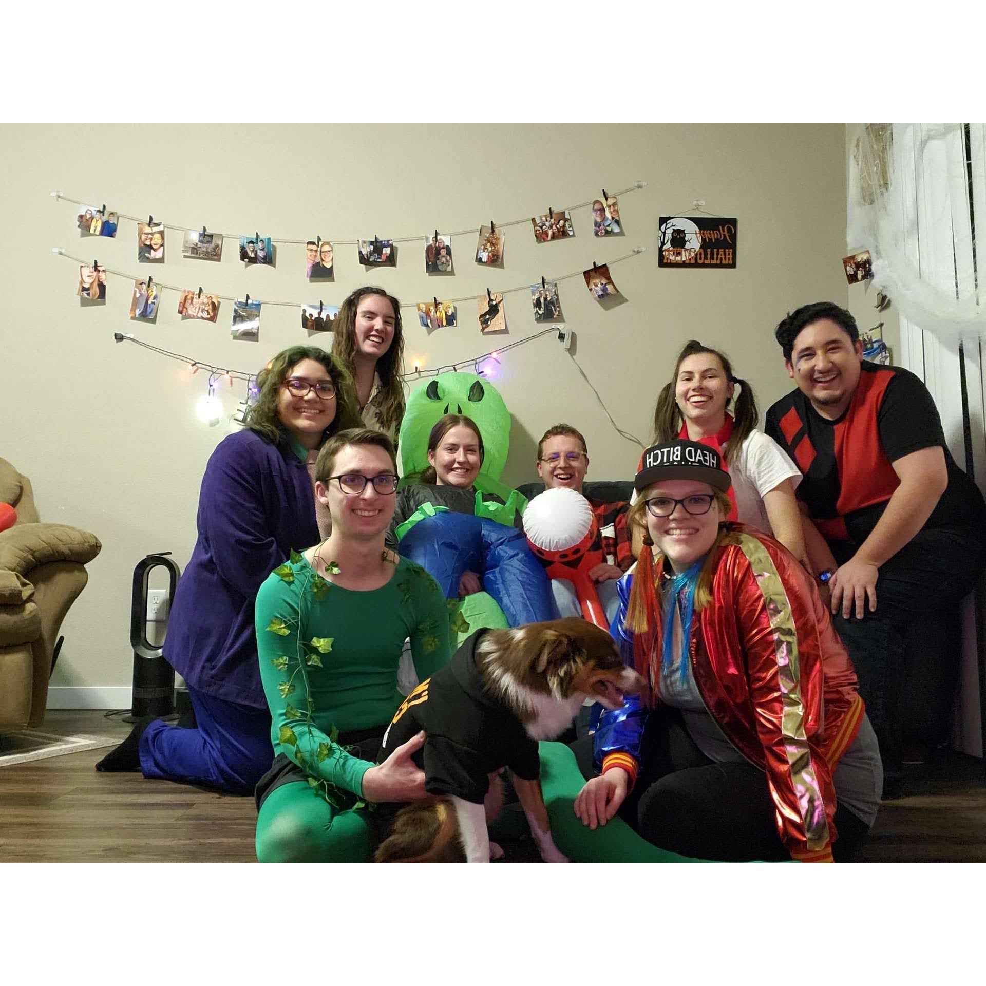 Our first Halloween bash with the best group of friends!