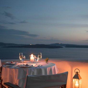 Honeymoon- Santorini- Romantic Dinner