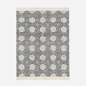 Concentric Circle Rug, Iron, 8'x10'