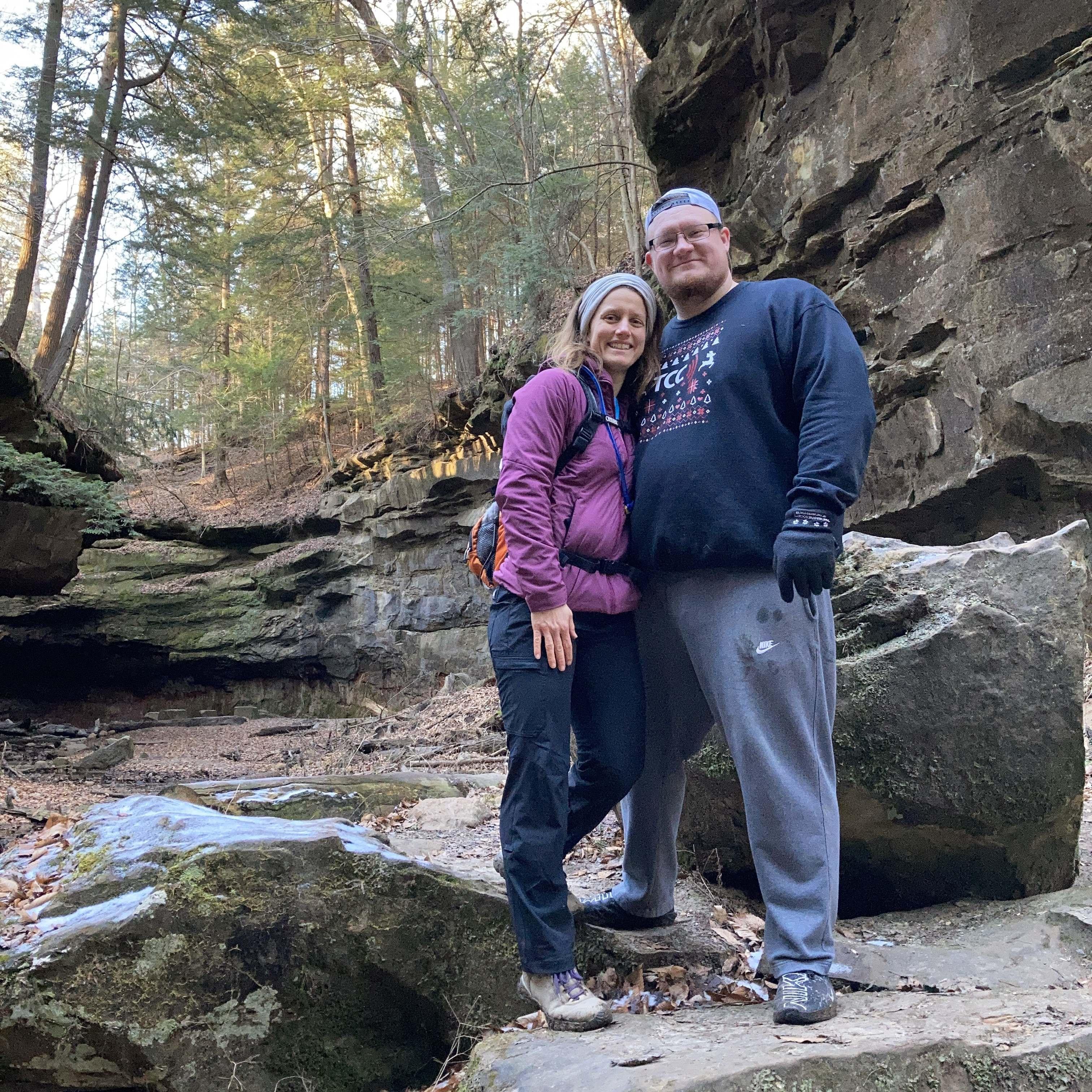 Hiking at Turkey Run.