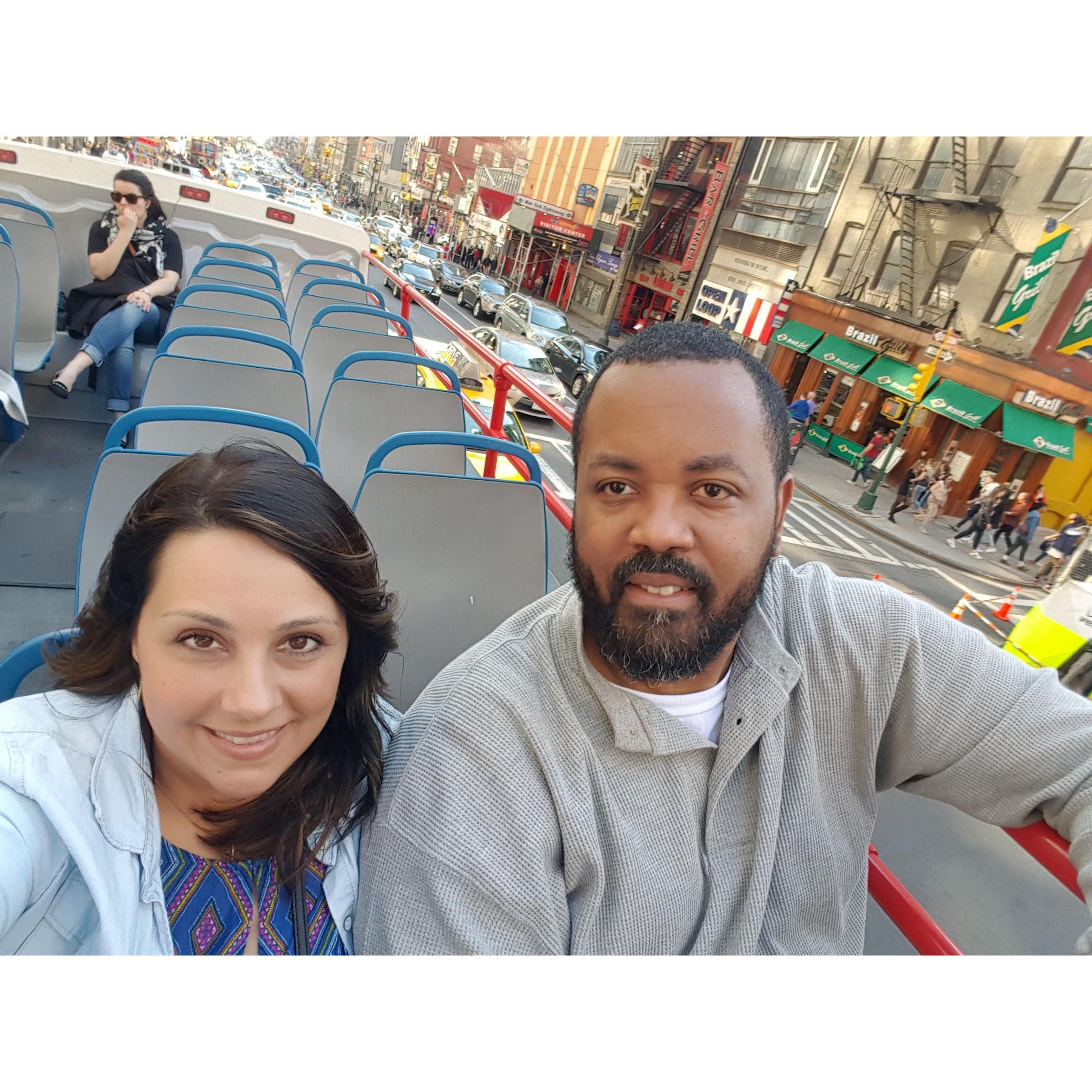 Double decker bus tour, New York City 2016