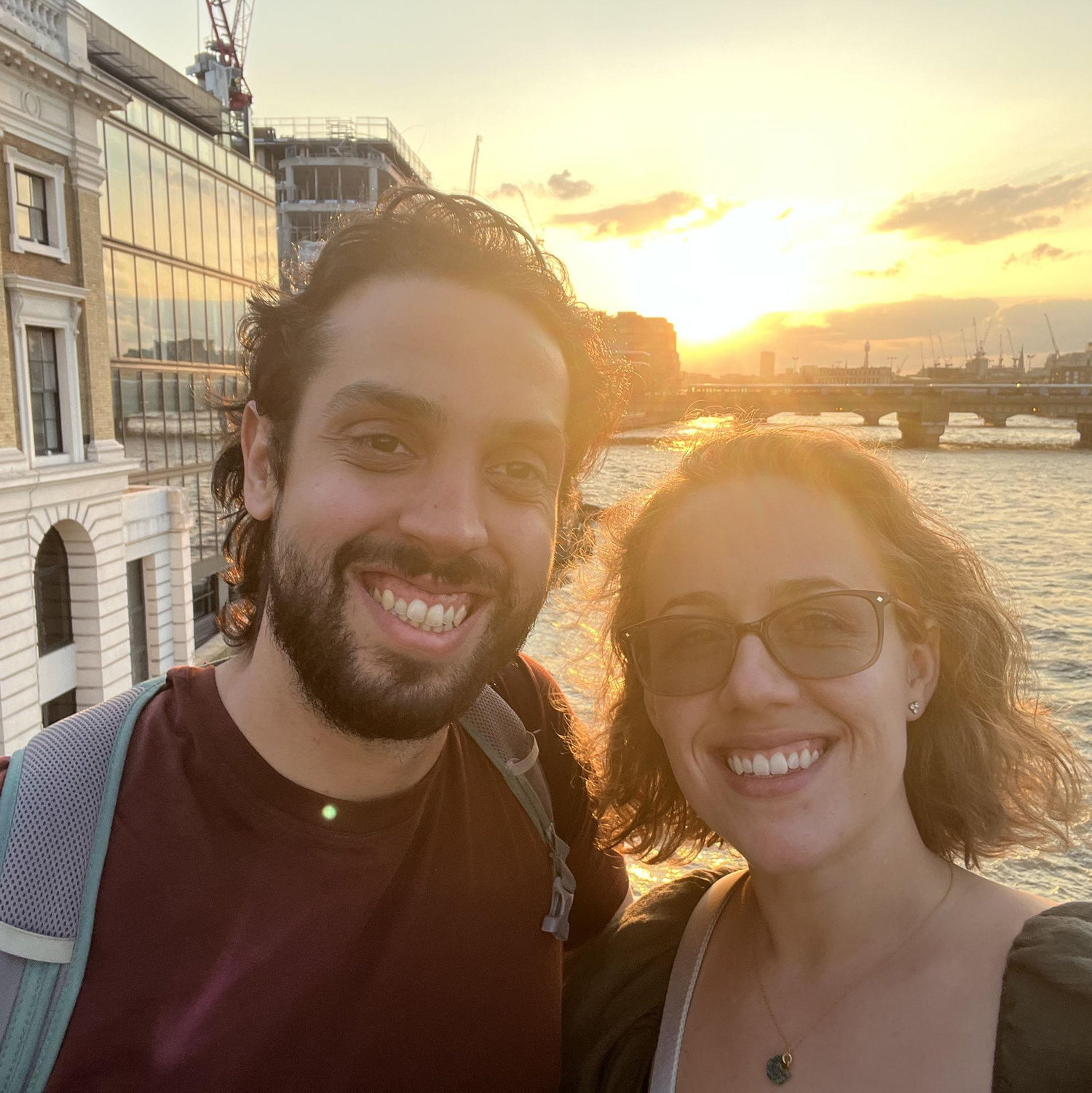 Sunset at the London Bridge the day we got engaged