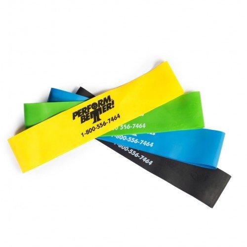 Perform Better Exercise Mini Band, Set of 4 - All colors 9&quot;x 2&quot;