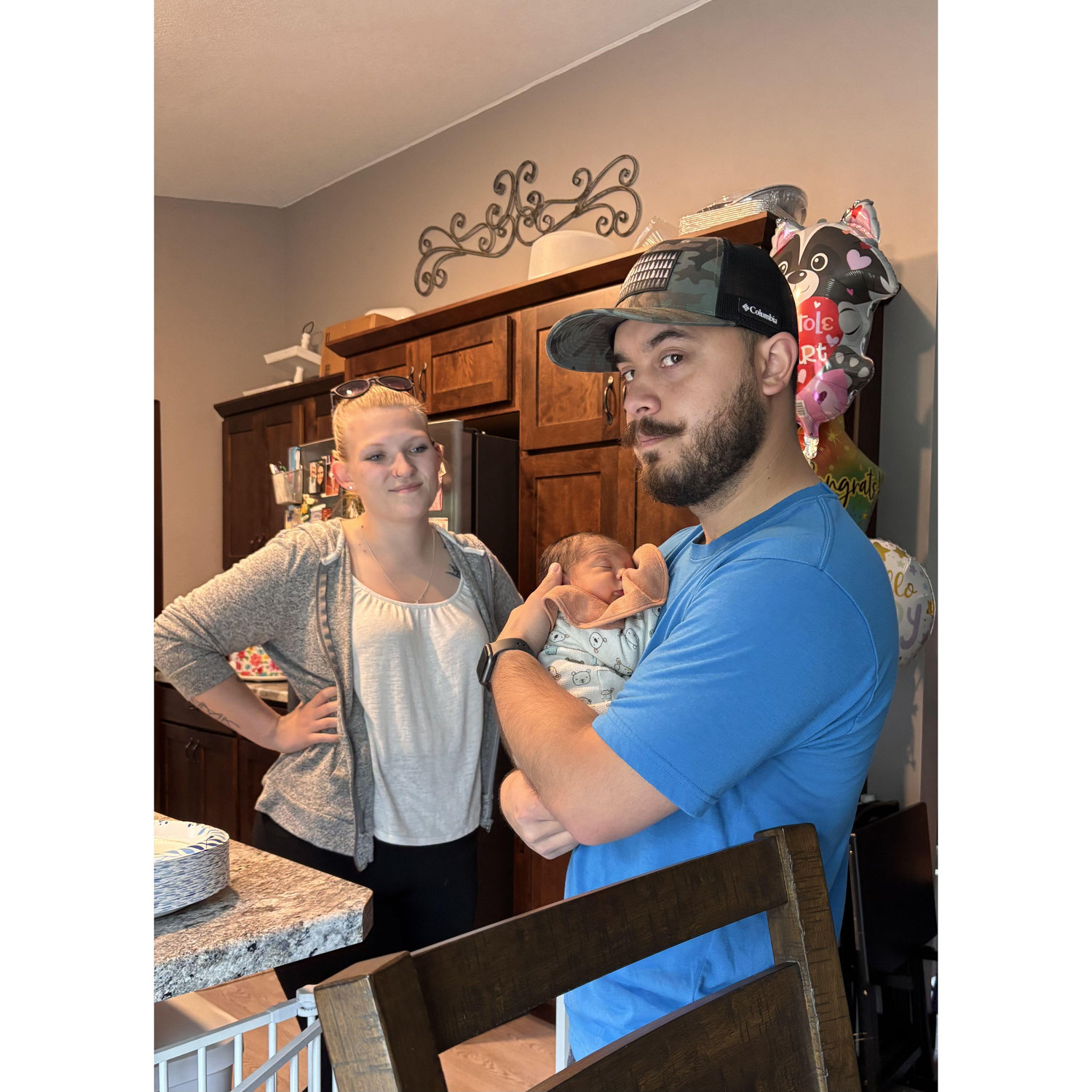 Meeting our godson for the first time June 2025