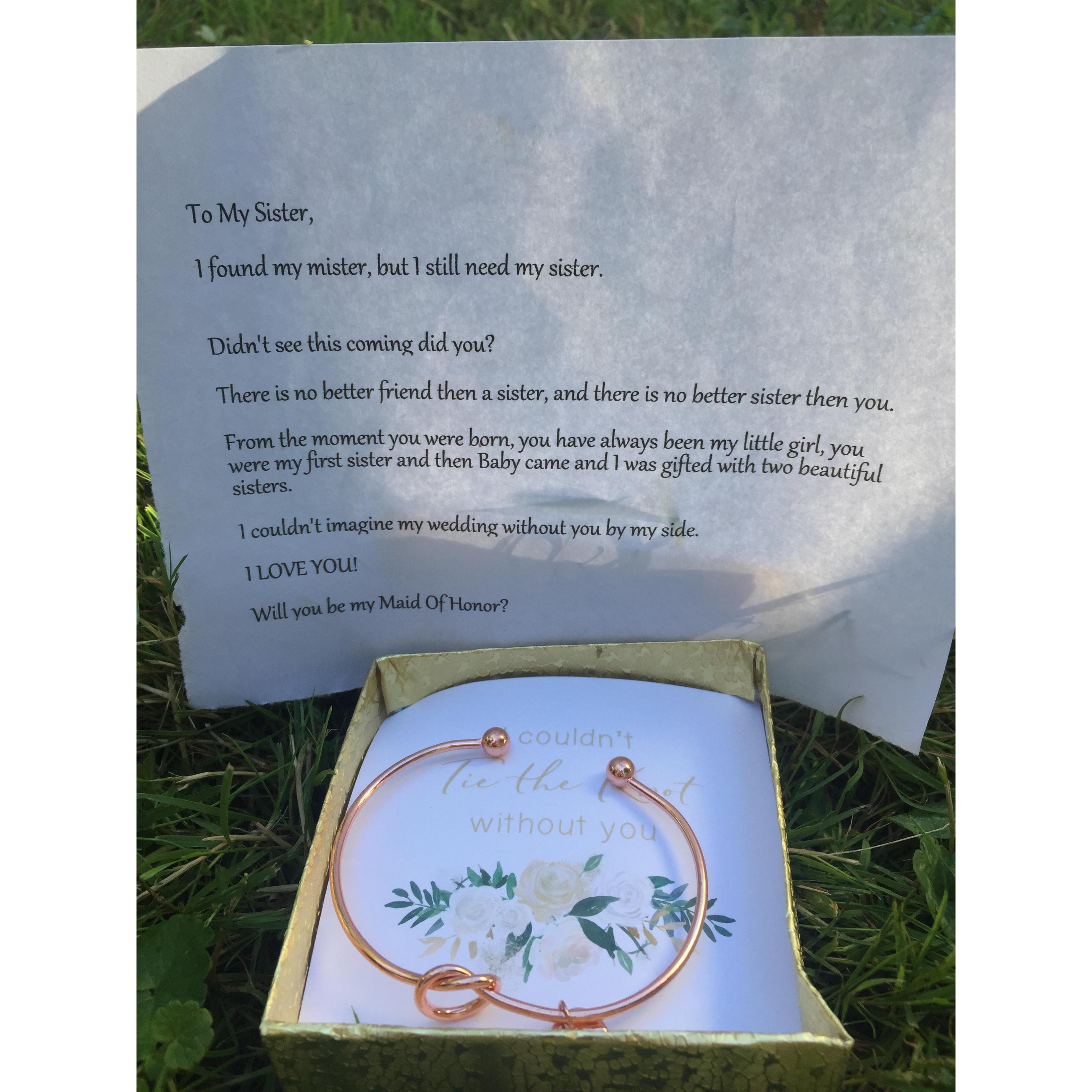 My maid of honor proposal to lynnie ❤️