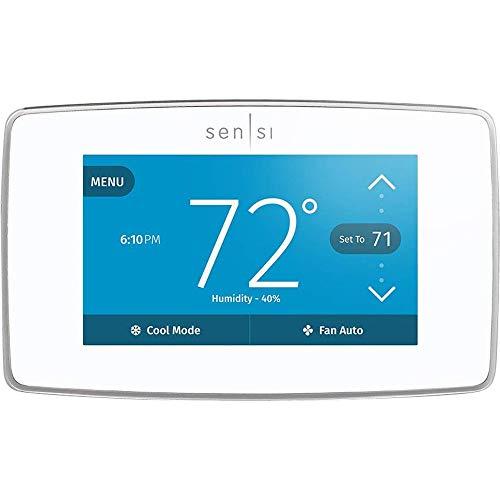 Emerson Sensi Touch Wi-Fi Smart Thermostat with Touchscreen Color Display, Works with Alexa, Energy Star Certified, C-wire Required, ST75W