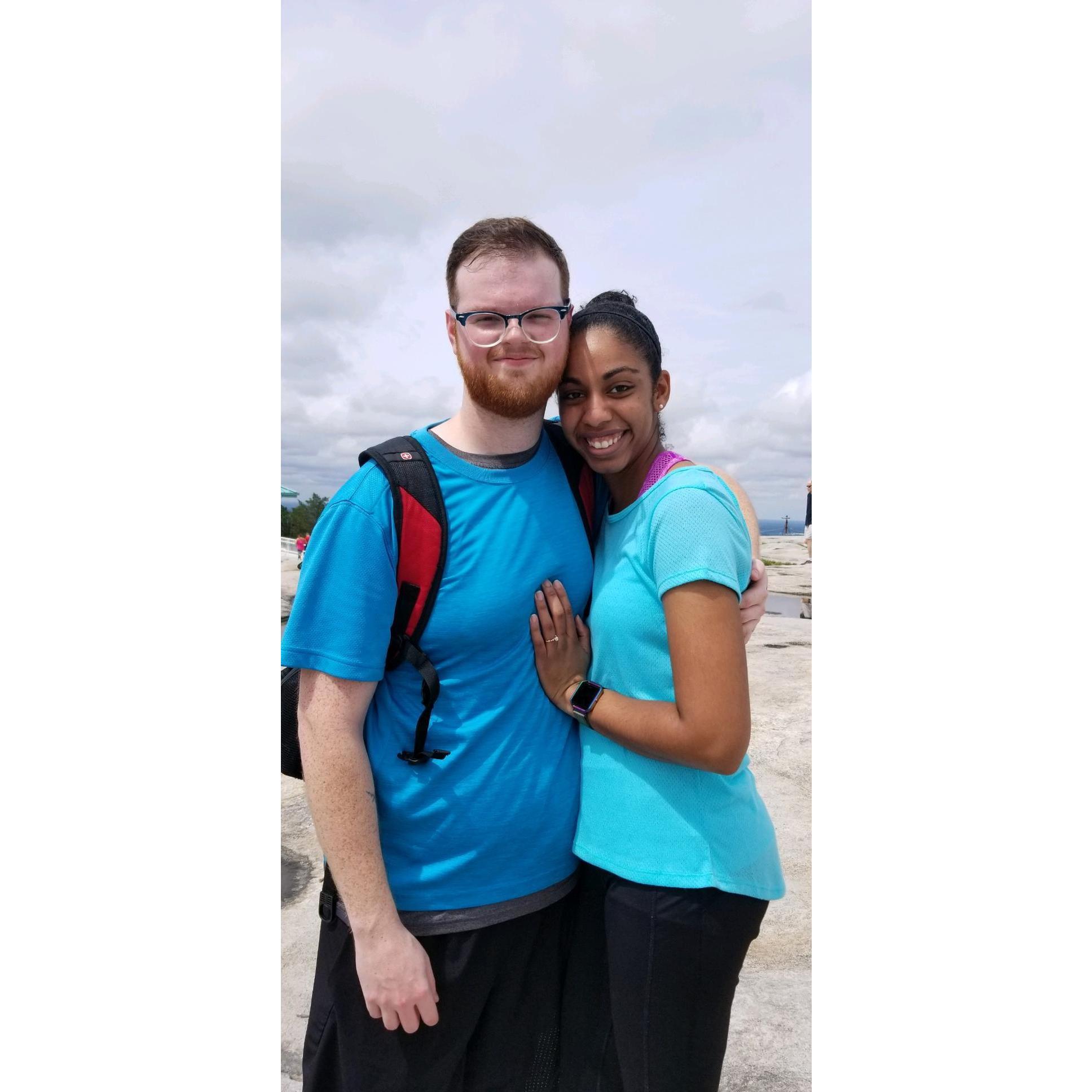 This was the first picture after our engagement.