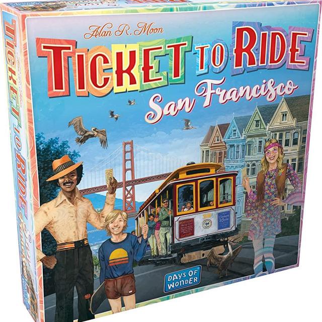 Ticket to Ride San Francisco Board Game | Train Route-Building Strategy Game | Fun Family Game for Kids and Adults | Ages 8+ | 2-4 Players | Average Playtime 10-15 Minutes | Made by Days of Wonder