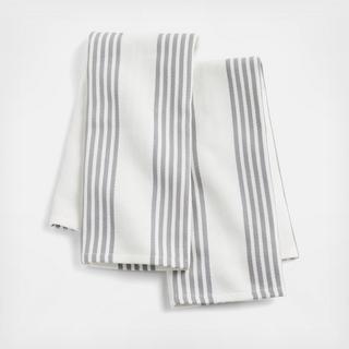 Cuisine Stripe Dish Towels, Set of 2