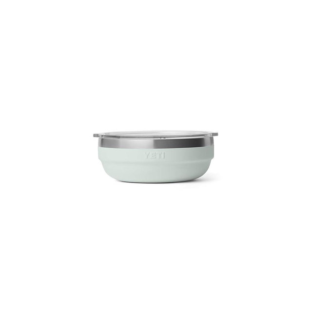YETI Rambler Low Bowls, Vacuum Insulated, Stackable and Nestable Stainless Steel Bowl with Lid, 0.7 Quart, Ridgeline