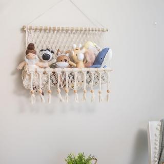 Willow Macrame Storage Wall Decor