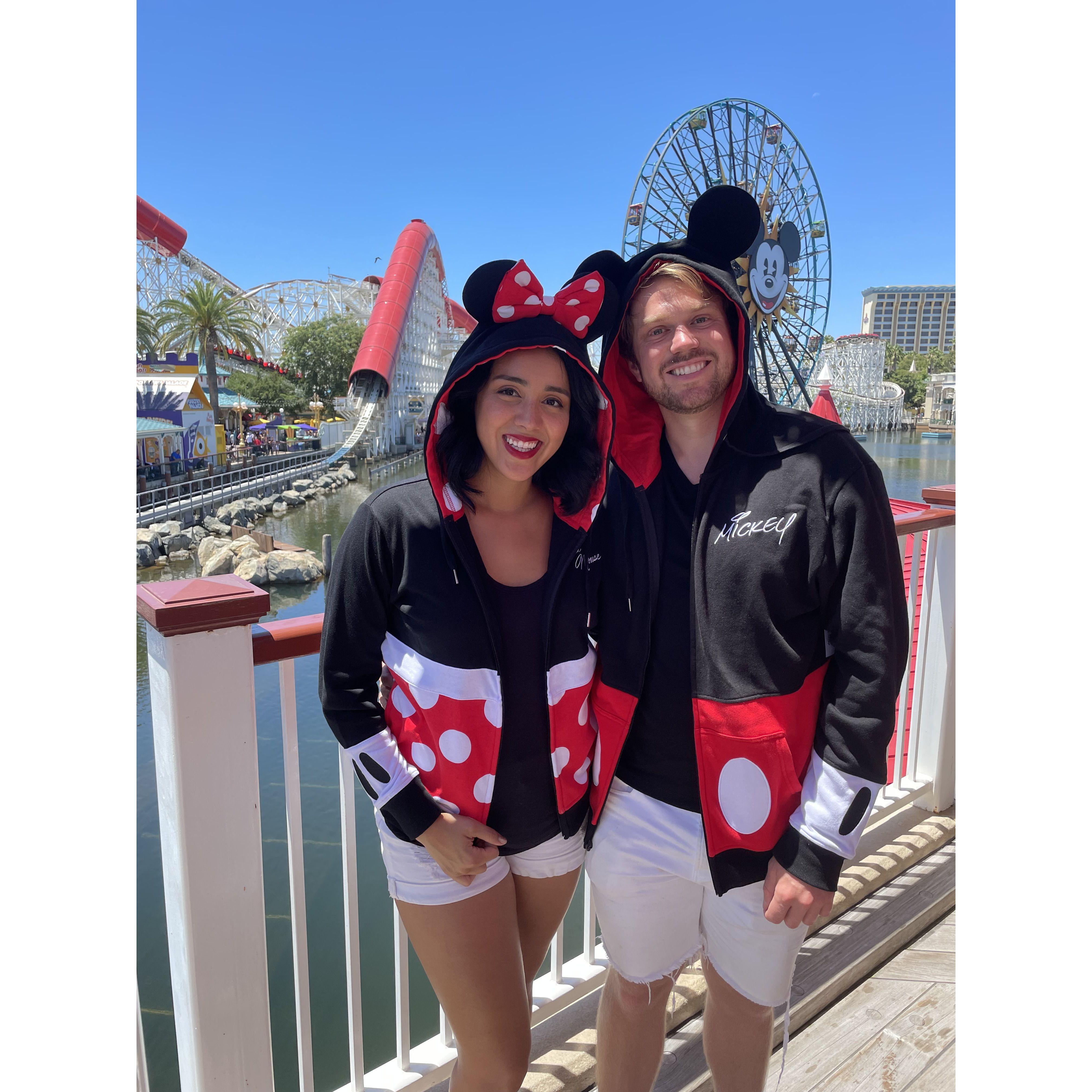 Our first time visiting Disneyland together! Decided in the movie theatre watching The Jungle Cruise the night prior.