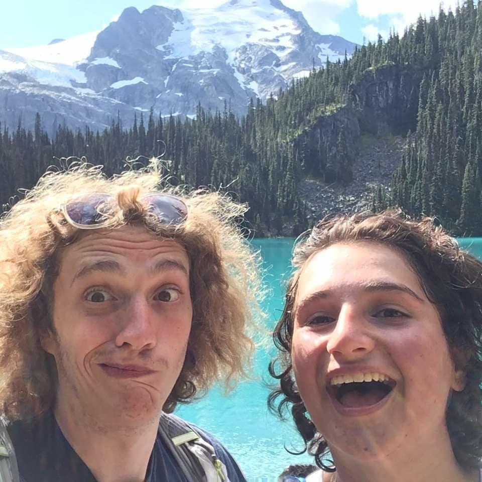 The look of pride after hiking up to Middle Joffre Lake in British Columbia