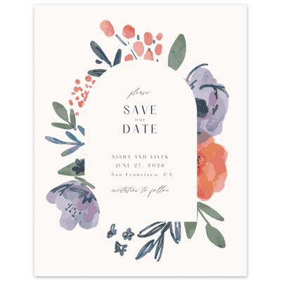 Beige Wedding Digital Save the Date - Colletta Portrait