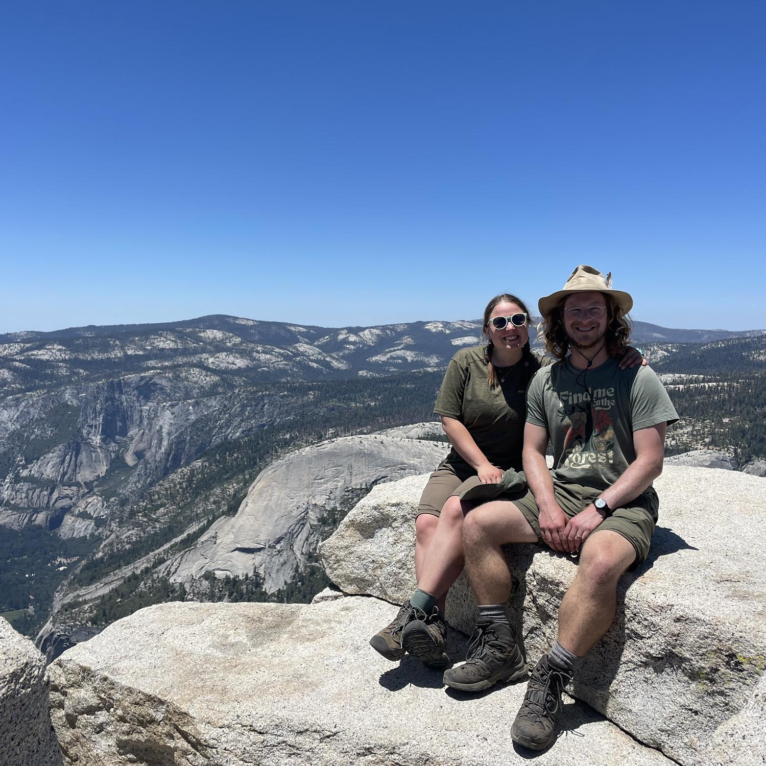 Sitting on top of half dome!