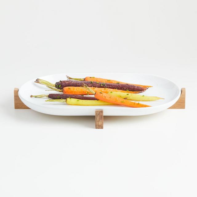 Oven-to-Table Oval Platter with Trivet