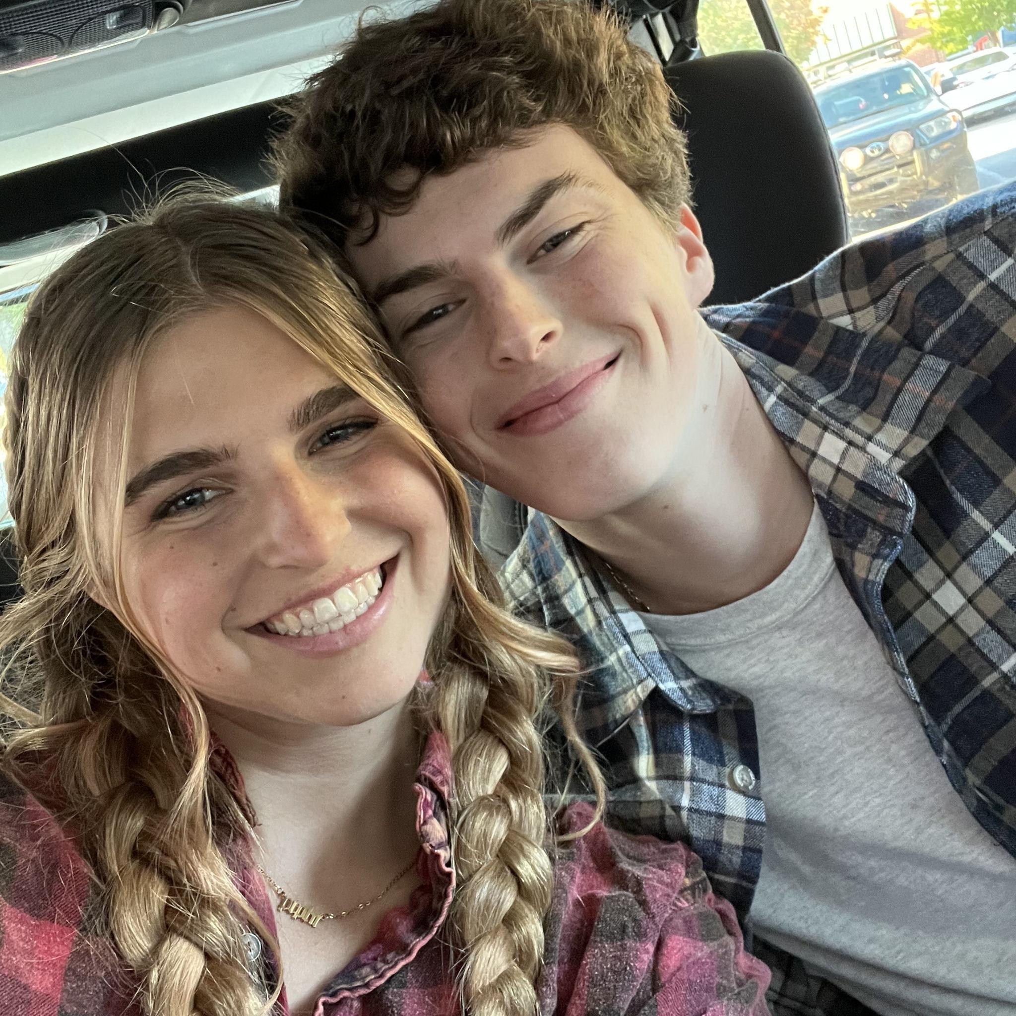 This selfie was taken right after Jake asked Ella to be his girlfriend on October 7th, 2022!