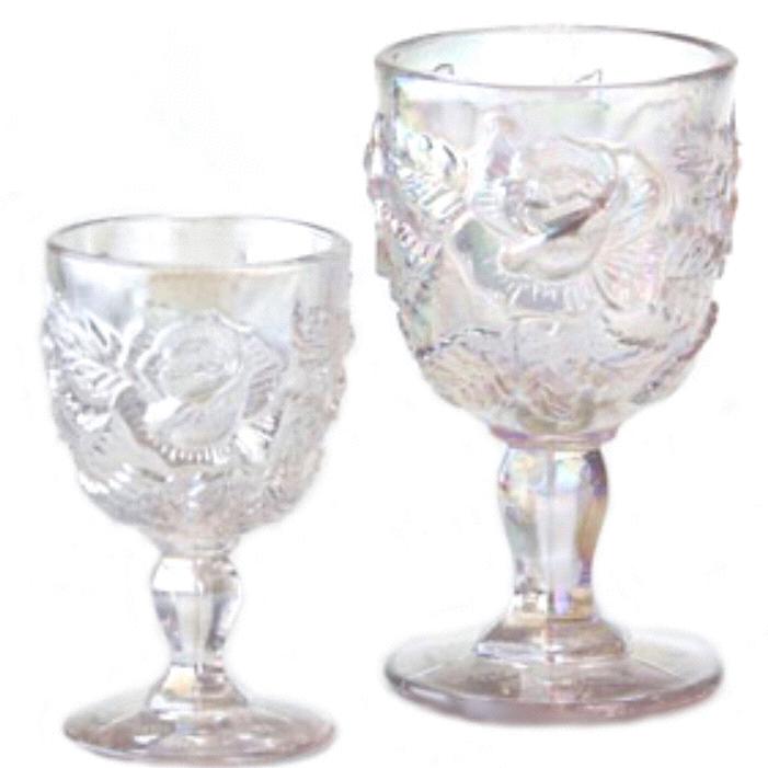 crystal luster goblet
