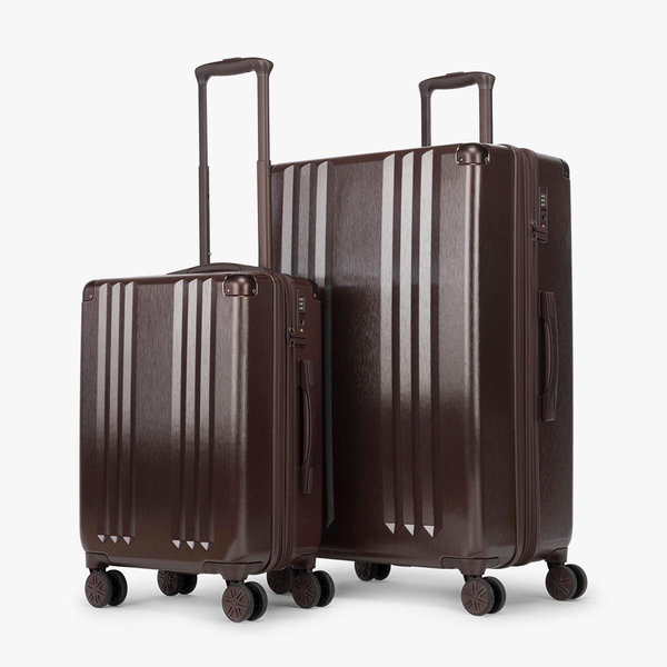 Ambeur 2-Piece Luggage Set - WALNUT