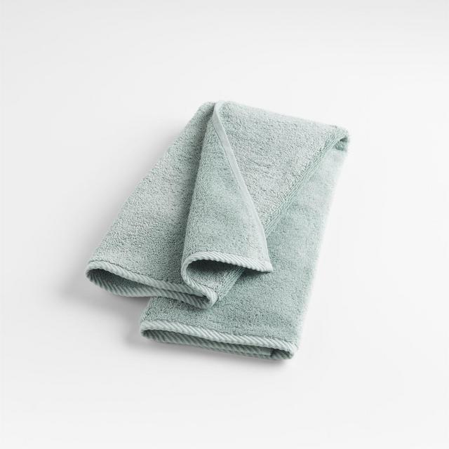Quick-Dry Iceberg Green Organic Cotton Hand Towel