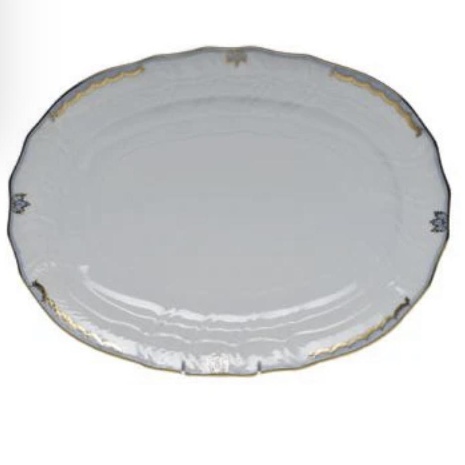 Princess Victoria Light Blue Oval Platter