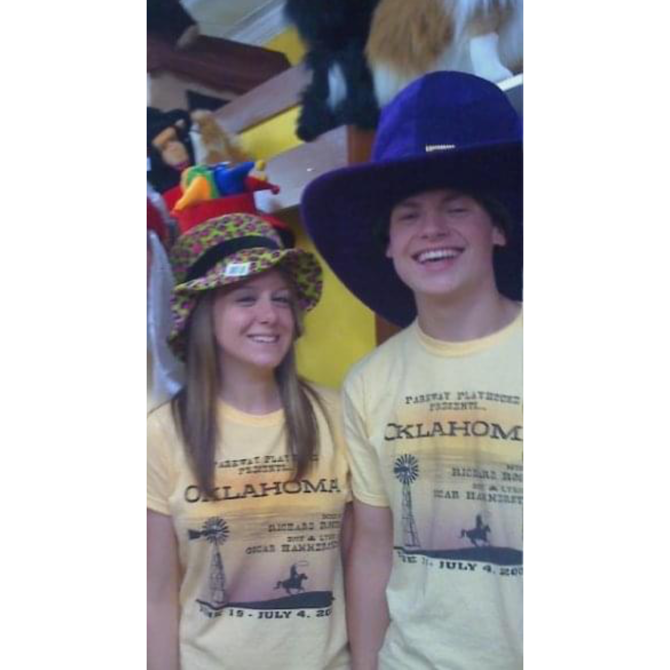 We loved performing in shows together! Oklahoma 2010