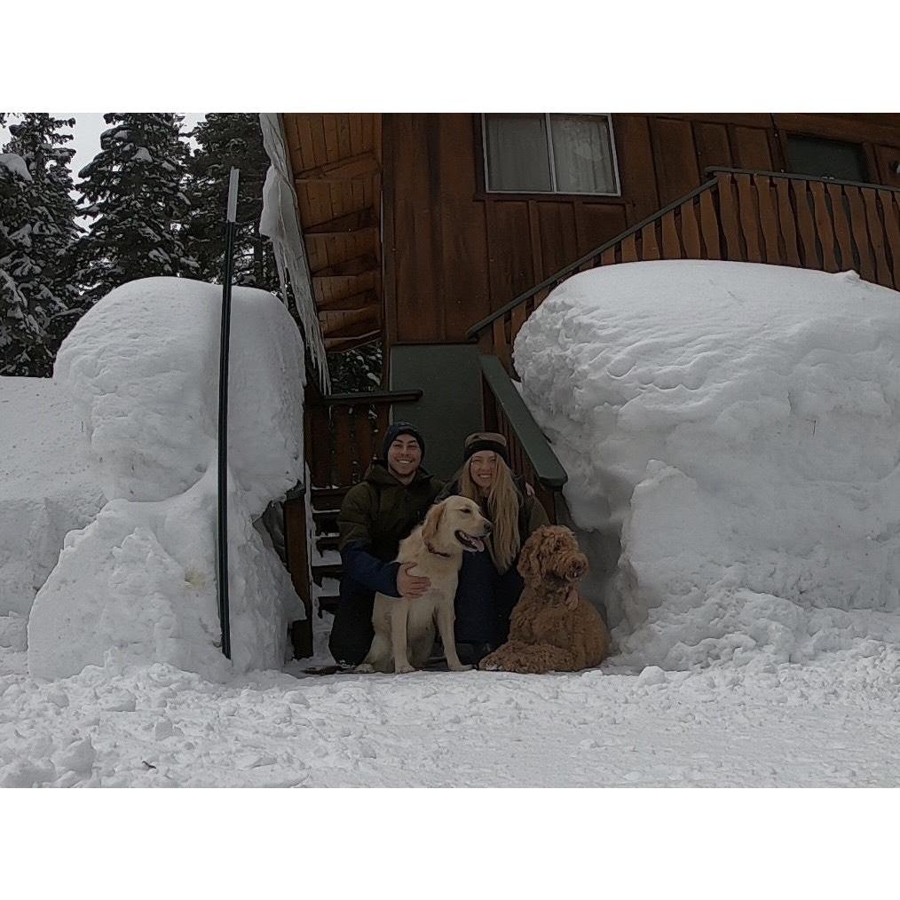 Us and our boys enjoying a weekend in the snow.