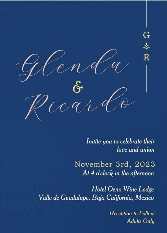 The Wedding Website of Glenda Rivas and Ricardo Carlos