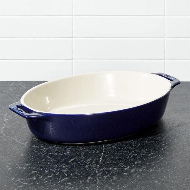 Staub ® Rustic Ivory Oval Baker