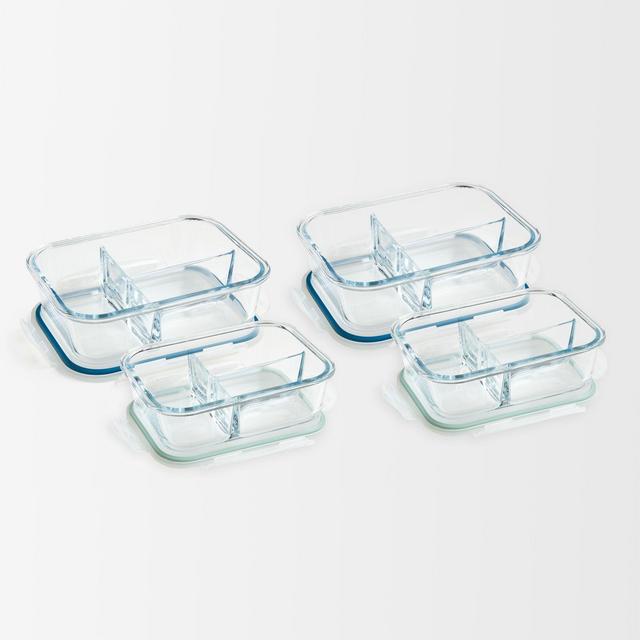 Corrine Small and Large Glass Lunch Containers, Set of 4