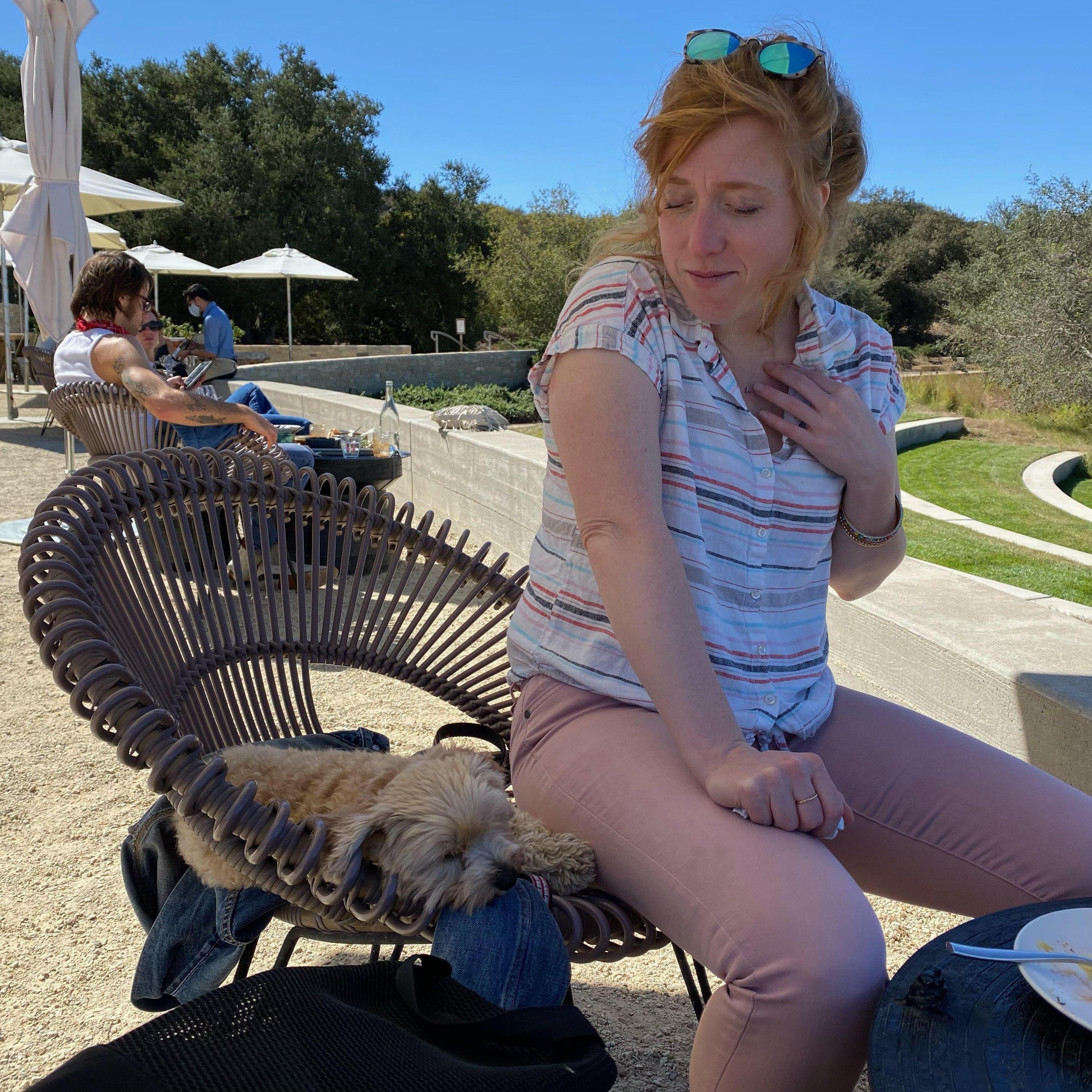 Wine tasting is exhausting.