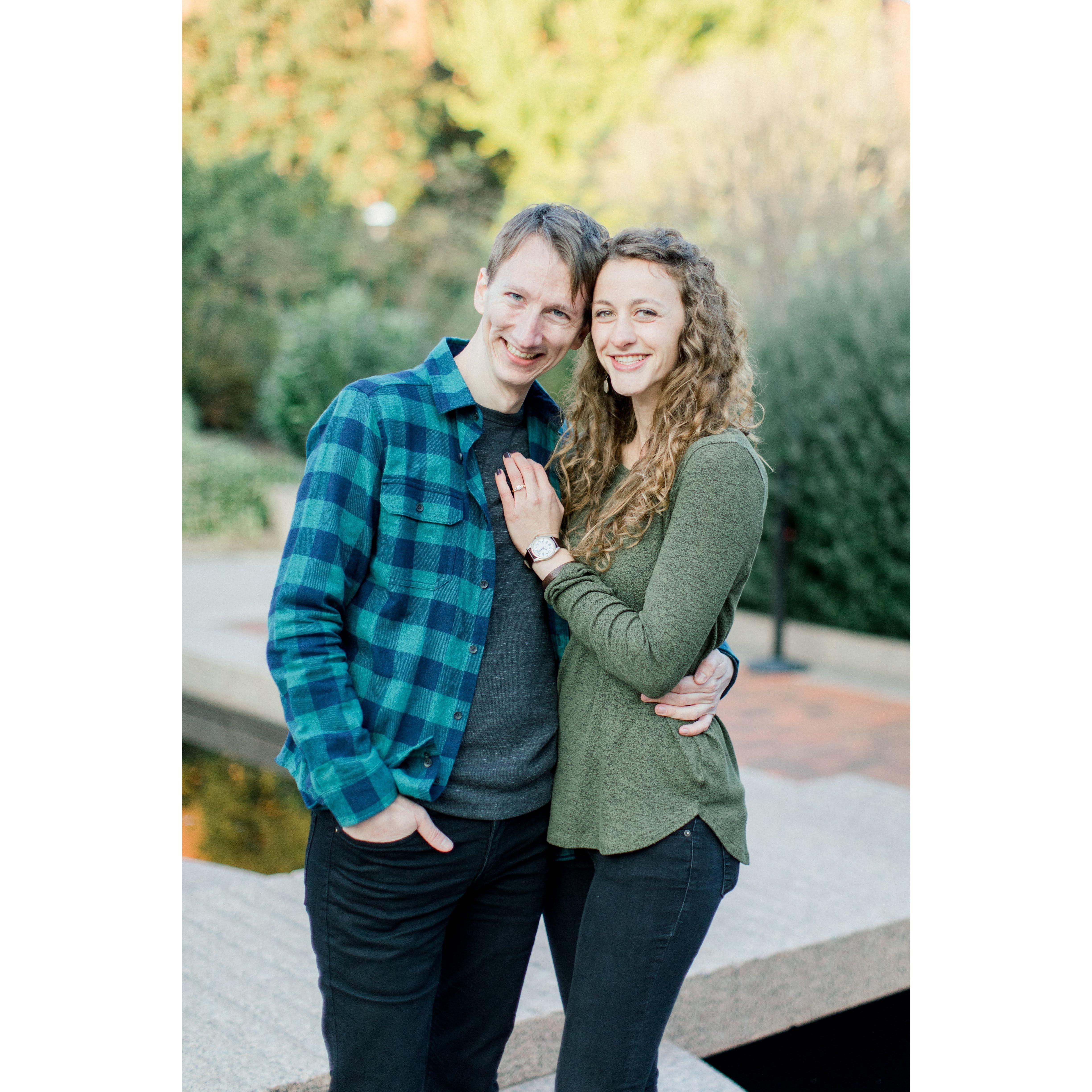 The happy couple, posing together!