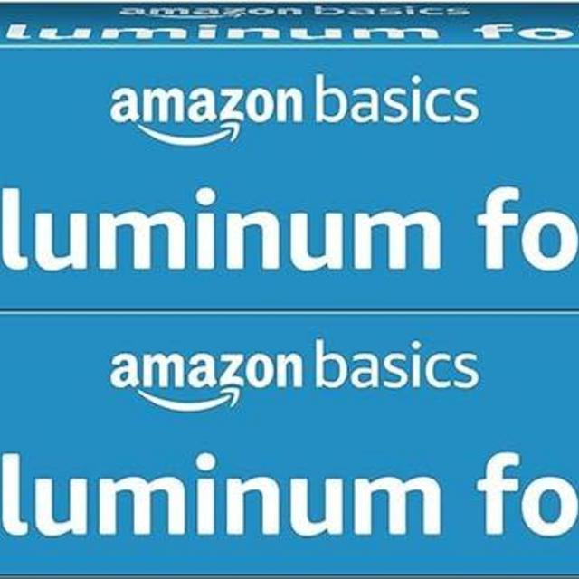 Amazon Basics Aluminum Foil, 175 Sq Ft, Pack of 2