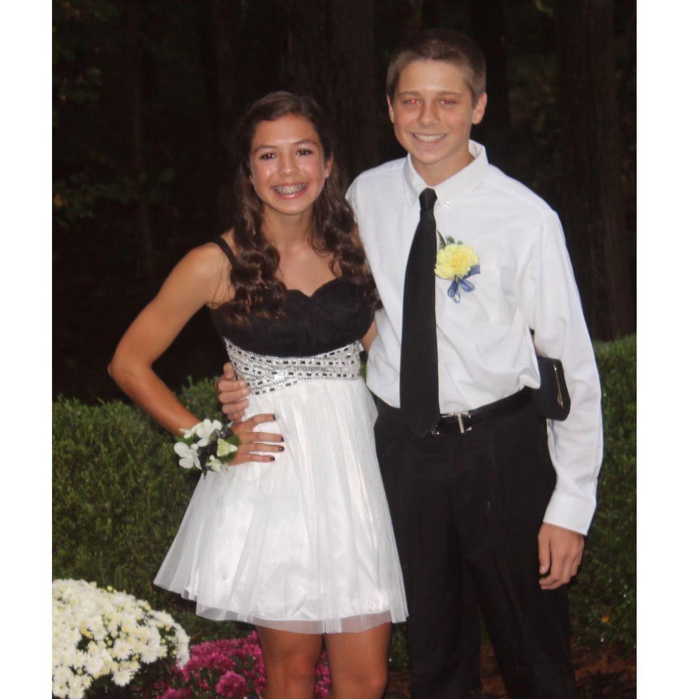 Homecoming dance - freshman year of high school
