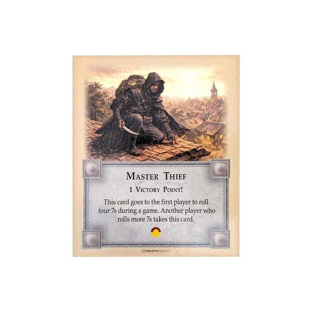 Tabletop Monthly Master Thief Compatible with Catan's Settlers of Catan, Seafarers, and Catan Expansions, 5th Edition Board Game Replacement Pieces Title Card