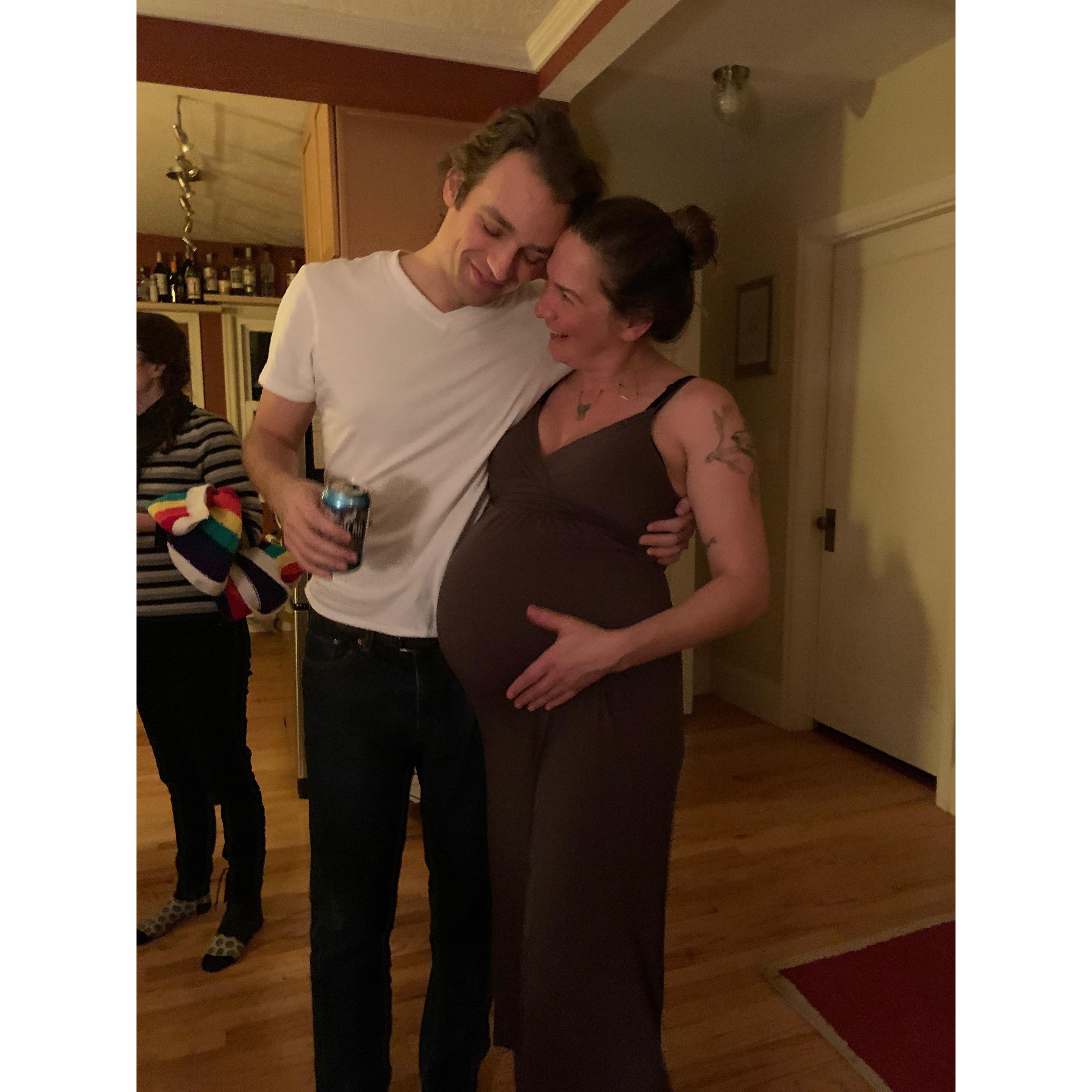 at Baby shower 36 weeks pregnant!