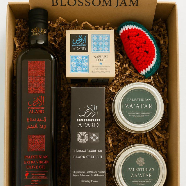 Palestinian Olive Oil Gift Box: Nablusi Soap & Artisan Products