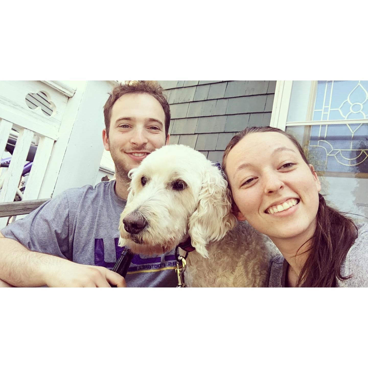 The day we brought Elly to Buffalo and became a family of four.