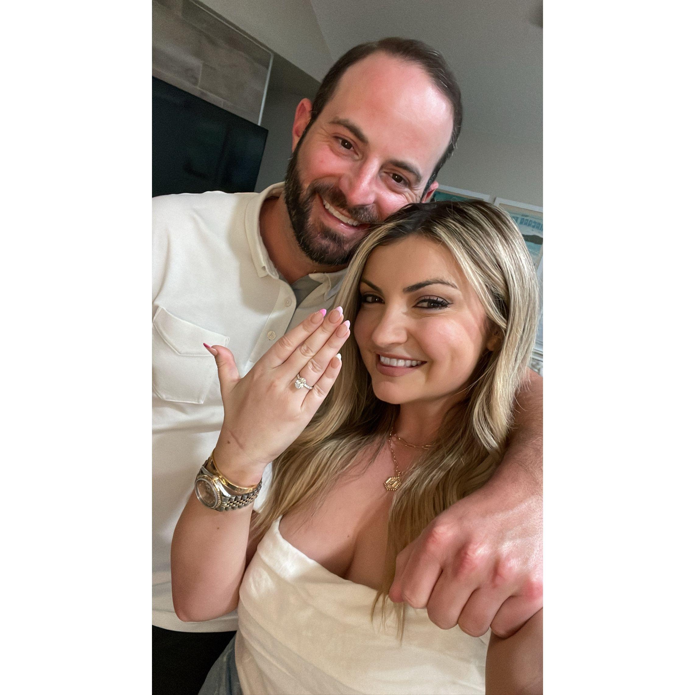 Our first selfie engaged!