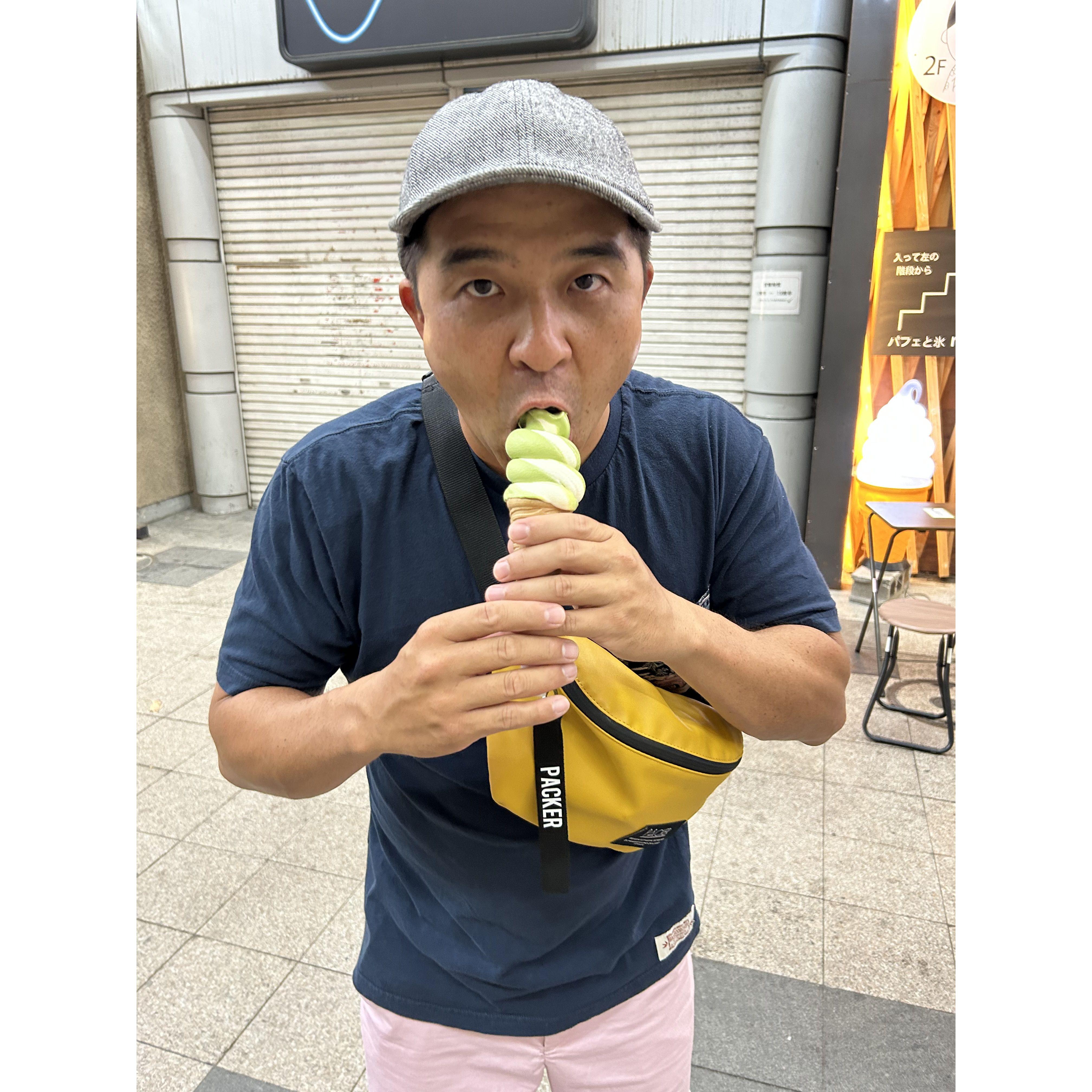 Just one of many ice cream samplings in Hokkaido since they are known for their dairy